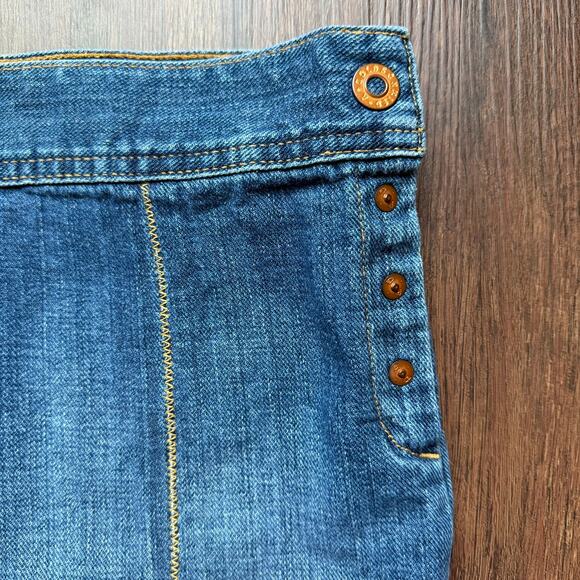 AG Adriano Goldschmied Denim Skirt 'The Frontier' Size 28 Made in USA Cotton - Picture 6 of 11